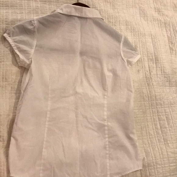 Girls uniform button down blouse/top in white - Picture 4 of 7